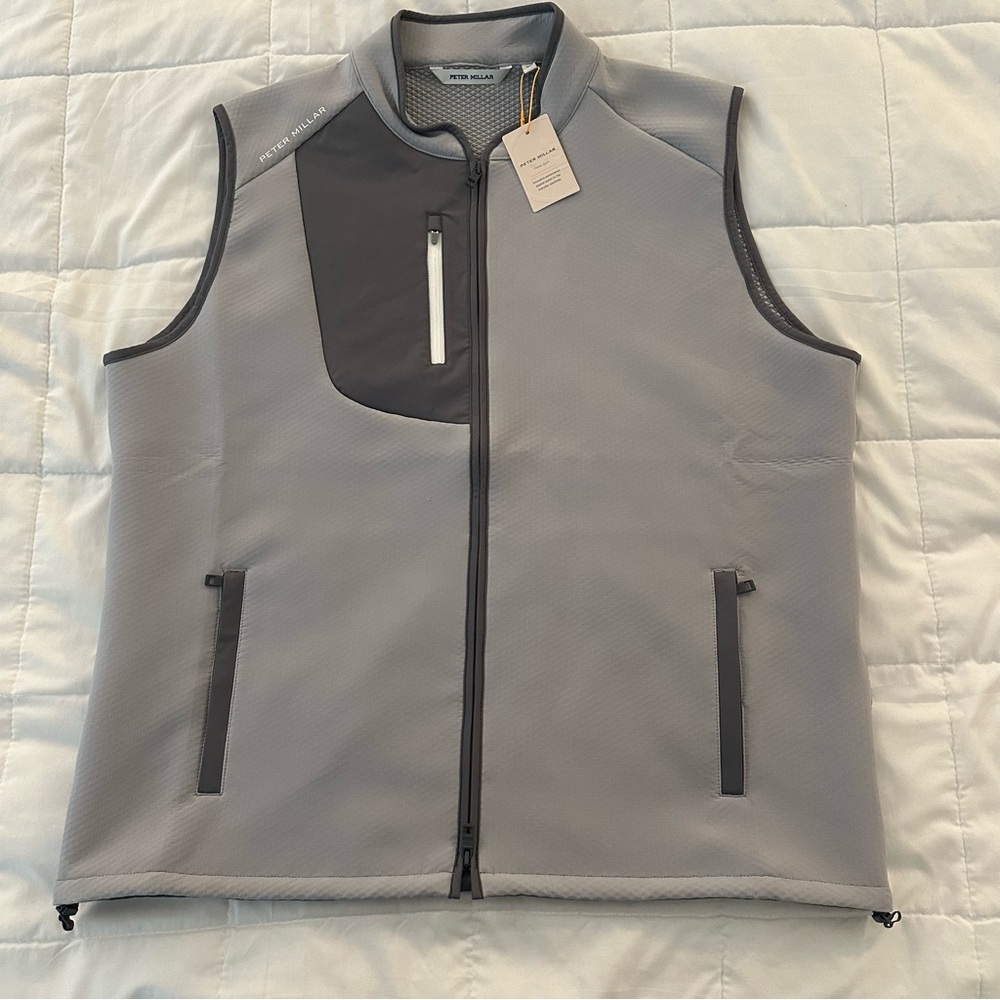 Peter Millar Squallblock Vest | Gale Gray | Men’s Medium | New with Tags